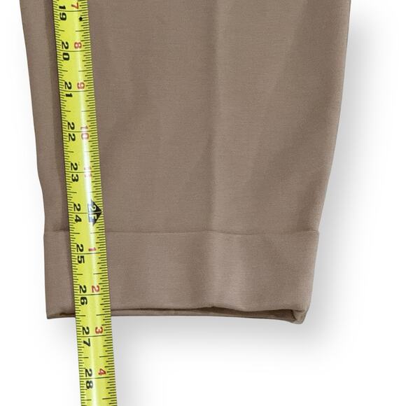 J. Jill Modern Knit Cuffed Crop Pants Pull On Drawstring Tan Womens Size 1X - Picture 11 of 11
